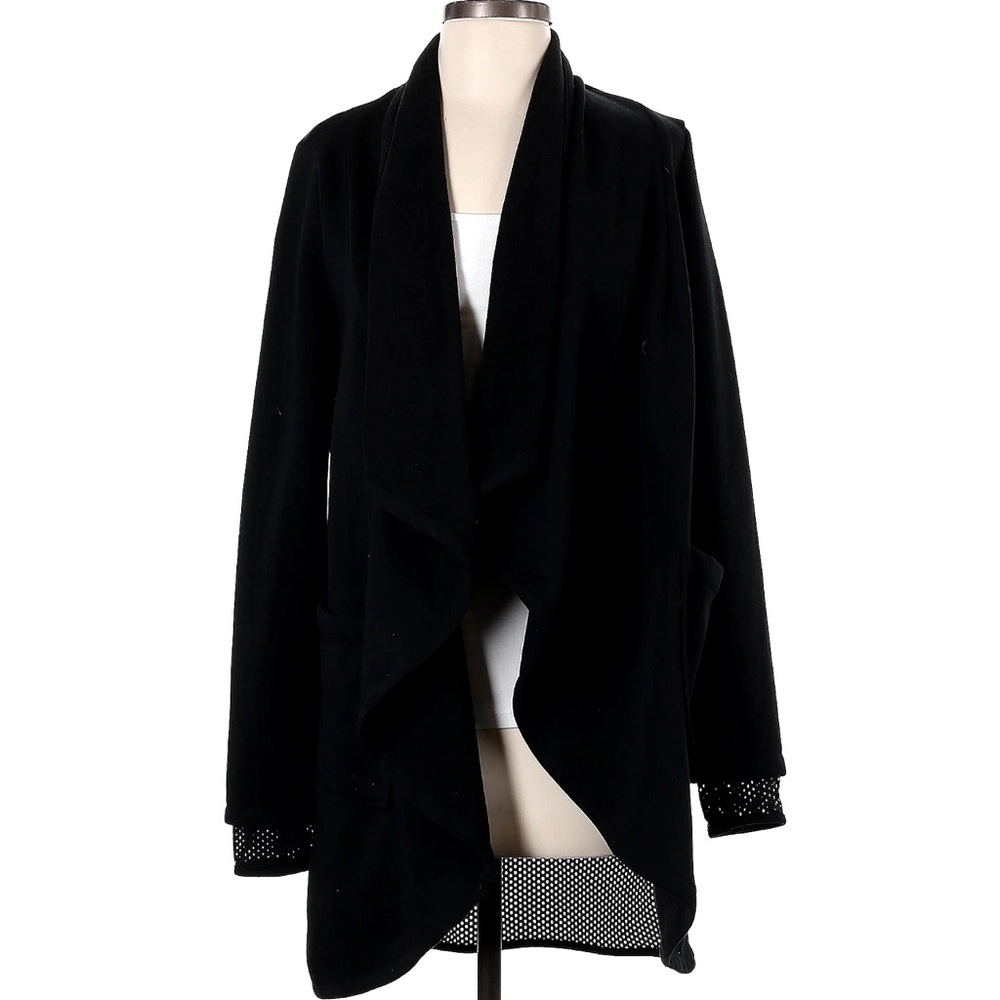 Fabletics Black Eugina Oversized Open Front Jacket - image 2